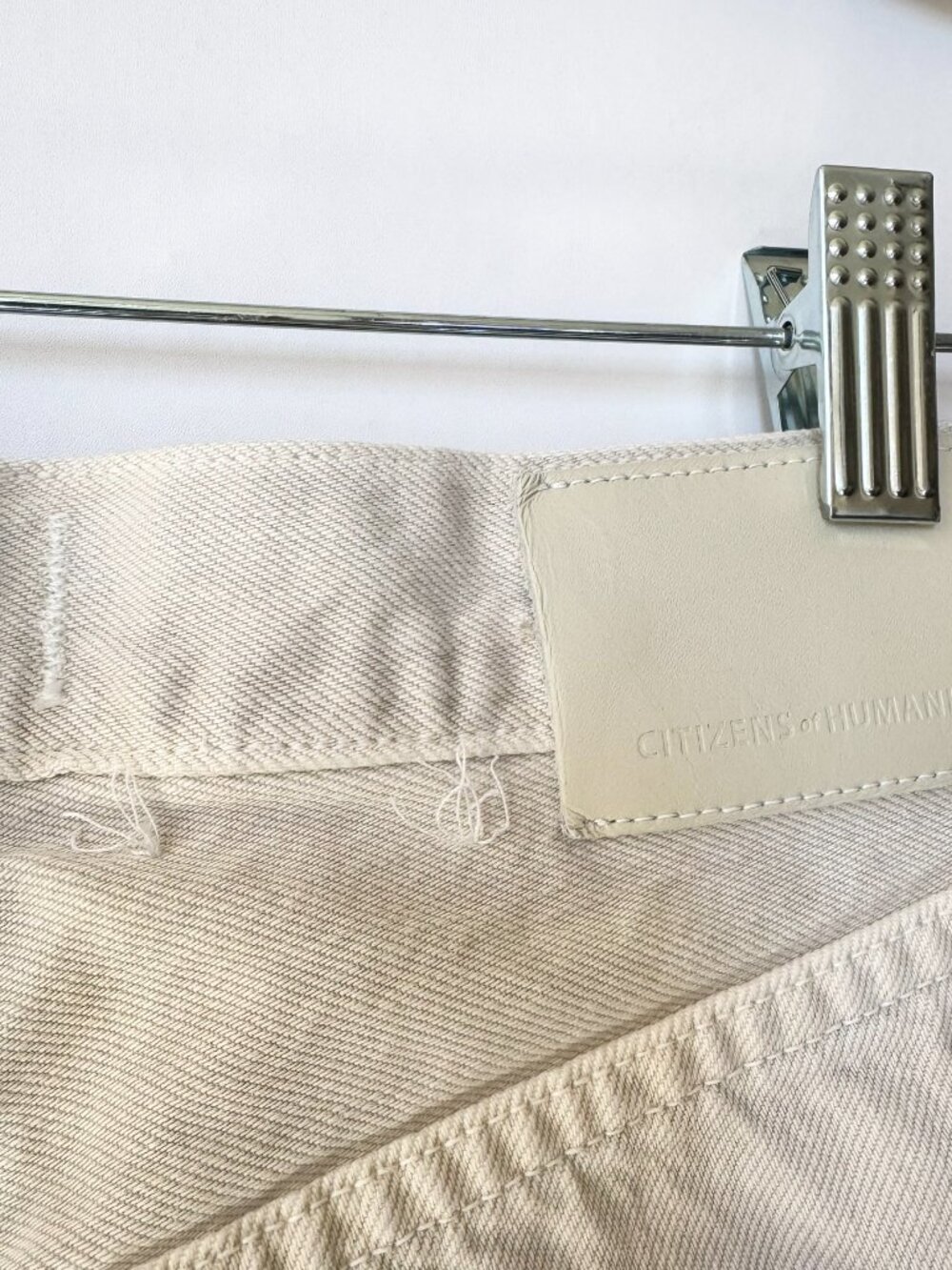 Citizens of Humanity Ayla Baggy Wide Leg Jeans Cream Almondette 25 - Picture 9 of 16